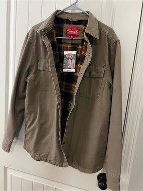 NWT Coleman canvas jacket , fleece lined size S
